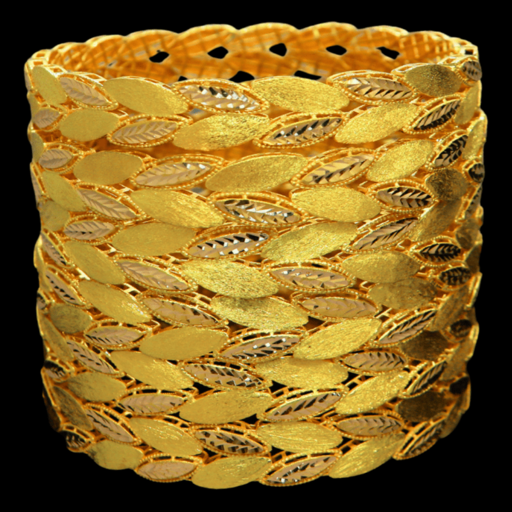 21K Gold Bangle Set, L (21) – SW33203
